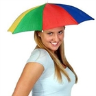 Уникальный аксессуар - зонт на голову 