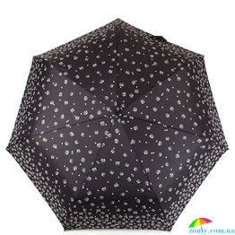 Зонт женский облегченный автомат HAPPY RAIN (ХЕППИ РЭЙН) U46854-1 черный, полный автомат, цветы