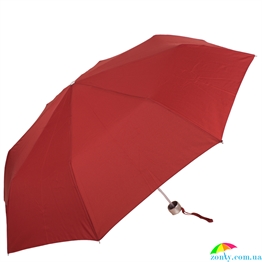Зонт женский облегченный механический RAINY DAYS (РЕЙНИ ДЕЙС) U72651-1 красный, механический, однотонный