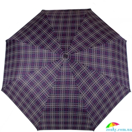 Зонт женский компактный механический HAPPY RAIN (ХЕППИ РЭЙН) U42659-1 синий, механический, клетка
