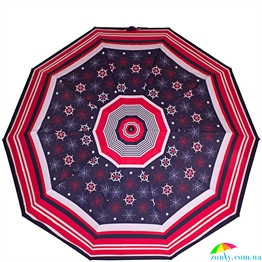 Зонт женский HAPPY RAIN (ХЕППИ РЭЙН) U80582-3 синий, полный автомат, абстракция