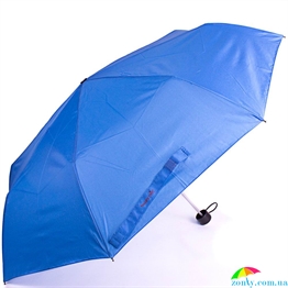 Зонт женский компактный механический HAPPY RAIN (ХЕППИ РЭЙН) U42651-4 голубой, механический, однотонный