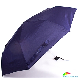 Зонт женский компактный механический HAPPY RAIN (ХЕППИ РЭЙН) U42651-2 синий, механический, однотонный