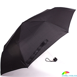 Зонт мужской компактный механический HAPPY RAIN (ХЕППИ РЭЙН) U42651-1 черный, механический, однотонный
