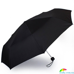 Зонт мужской компактный механический HAPPY RAIN (ХЕППИ РЭЙН) U42667 черный, механический, однотонный