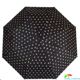 Зонт женский полуавтомат HAPPY RAIN (ХЕППИ РЭЙН) U42276-1 черный, полуавтомат, абстракция