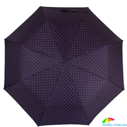 Зонт женский полуавтомат HAPPY RAIN (ХЕППИ РЭЙН) U42271-6 синий, полуавтомат, горох