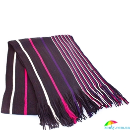 Шарф мужской шерстянной в стиле Paul Smith 160*26 см BAOSIDI (БАОСИДИ) DC183-134-1 черный, шерсть