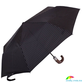 Зонт мужской автомат FULTON (ФУЛТОН) FULG818-City-Stripe-Black черный, полоска