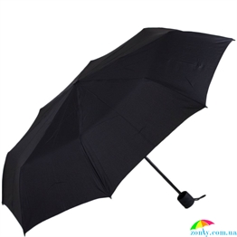 Зонт мужской компактный механический  FULTON (ФУЛТОН) FULG839-Black черный, однотонный