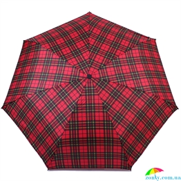 Зонт женский автомат HAPPY RAIN (ХЕППИ РЭЙН) U46859-10 красный, клетка