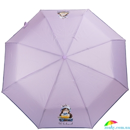 Зонт женский механический компактный облегченный ART RAIN (АРТ РЕЙН) ZAR3511-5 сиреневый, люди