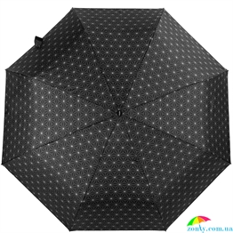 Зонт женский автомат DOPPLER (ДОППЛЕР) DOP7441465BW02 черный, абстракция