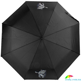 Зонт женский автомат DOPPLER (ДОППЛЕР) DOP7441465C01-black черный, животные