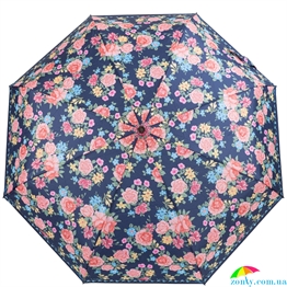 Зонт женский компактный  автомат ART RAIN (АРТ РЕЙН) ZAR4916-44 синий, абстракция