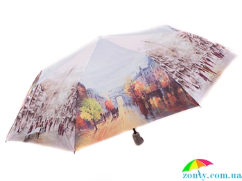 Зонт женский автомат ZEST (ЗЕСТ) Z23945-11 голубой, полный автомат, города