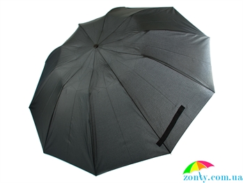 Зонт мужской HAPPY RAIN (ХЕППИ РЭЙН) U79367-black-1 черный, полуавтомат, однотонный