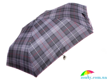 Зонт мужской механический компактный облегченный HAPPY RAIN U63959-grey-kletka серый, механический, клетка