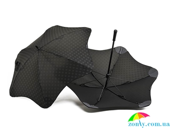 Противоштормовой зонт-трость мужской механический BLUNT (БЛАНТ) Bl-mini-plus-black черный, механический, абстракция