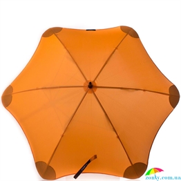 Противоштормовой зонт-трость женский механический BLUNT (БЛАНТ) Bl-lite-2-orange оранжевый, механический, однотонный