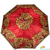 Зонт женский полуавтомат ZEST (ЗЕСТ) Z53624-15 красный, полуавтомат, цветы