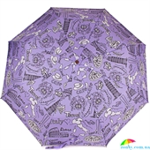 Зонт женский полуавтомат AIRTON (АЭРТОН) Z3635-10 фиолетовый, полуавтомат, абстракция