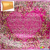 Платок женский атласный 89 на 89 см ETERNO (ЭТЕРНО) ES0406-5-21 розовый, атлас