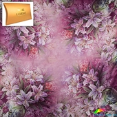 Платок женский атласный 66 на 66 см ETERNO (ЭТЕРНО) ES0406-6-11 фиолетовый, атлас