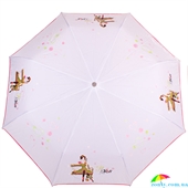 Зонт женский полуавтомат AIRTON (АЭРТОН) Z3617-8 белый, полуавтомат, люди