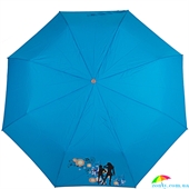 Зонт женский полуавтомат AIRTON (АЭРТОН) Z3617-12 голубой, полуавтомат, люди