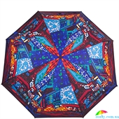 Зонт женский компактный механический ZEST (ЗЕСТ) Z53516-2-7 разноцветный, механический, города