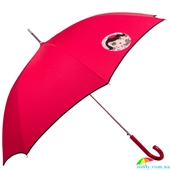 Зонт-трость женский  полуавтомат AIRTON (АЭРТОН) Z1627-3 красный, полуавтомат, люди