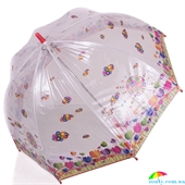 Зонт-трость детский механический облегченный ZEST (ЗЕСТ) Z51510-14 прозрачный, механический, природа