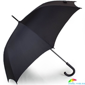 Зонт-трость мужской полуавтомат DOPPLER (ДОППЛЕР) DOP740963dsz черный, полуавтомат, однотонный