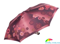 Зонт женский полуавтомат AIRTON (АЭРТОН) Z3615-3 коричневый, полуавтомат, цветы
