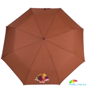 Зонт женский полуавтомат AIRTON (АЭРТОН) Z3631NS-4180 коричневый, полуавтомат, абстракция
