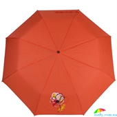 Зонт женский полуавтомат AIRTON (АЭРТОН) Z3631NS-4187 оранжевый, полуавтомат, цветы