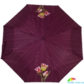 Зонт женский механический AIRTON (АЭРТОН) Z3511-5178 фиолетовый, механический, цветы