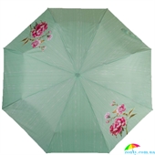 Зонт женский механический AIRTON (АЭРТОН) Z3511-5187 зеленый, механический, цветы