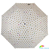 Зонт женский полуавтомат HAPPY RAIN (ХЕППИ РЭЙН) U42276-2 белый, полуавтомат, абстракция