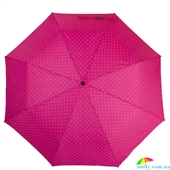 Зонт женский полуавтомат HAPPY RAIN (ХЕППИ РЭЙН) U42271-5 розовый, полуавтомат, горох