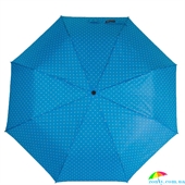 Зонт женский полуавтомат HAPPY RAIN (ХЕППИ РЭЙН) U42271-4 голубой, полуавтомат, горох