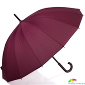 Зонт-трость мужской DOPPLER (ДОППЛЕР) DOP74163DWR бордовый, механический, однотонный