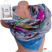 Женский хлопковый шарф 182 на 86 см  ETERNO (ЭТЕРНО) ES0908-1-4 разноцветный, хлопок