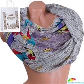 Женский хлопковый шарф 185 на 87 см  ETERNO (ЭТЕРНО) ES0908-1-5 разноцветный, хлопок