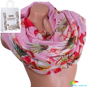 Женский хлопковый шарф 182 на 90 см  ETERNO (ЭТЕРНО) ES0908-9-3 розовый, хлопок