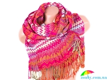 Лучший корпоративный подарок к праздникам шарф зимний вискоза VENERA (ВЕНЕРА) C270012-pink красный, вискоза