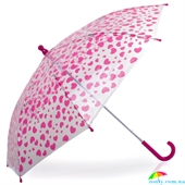 Зонт-трость детский HAPPY RAIN (ХЕППИ РЭЙН) U48558-3 прозрачный, механический, абстракция