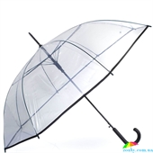 Зонт-трость женский полуавтомат HAPPY RAIN (ХЕППИ РЭЙН) U40970 прозрачный, однотонный