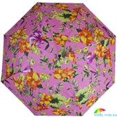 Зонт женский полуавтомат HAPPY RAIN (ХЕППИ РЭЙН) U42280-3 розовый, цветы